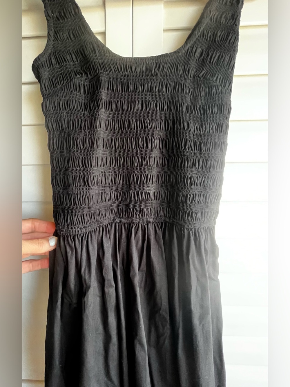 Sincerely Jules Black Sleveless Smocked Bodice Maxi Dress S - Picture 3 of 6